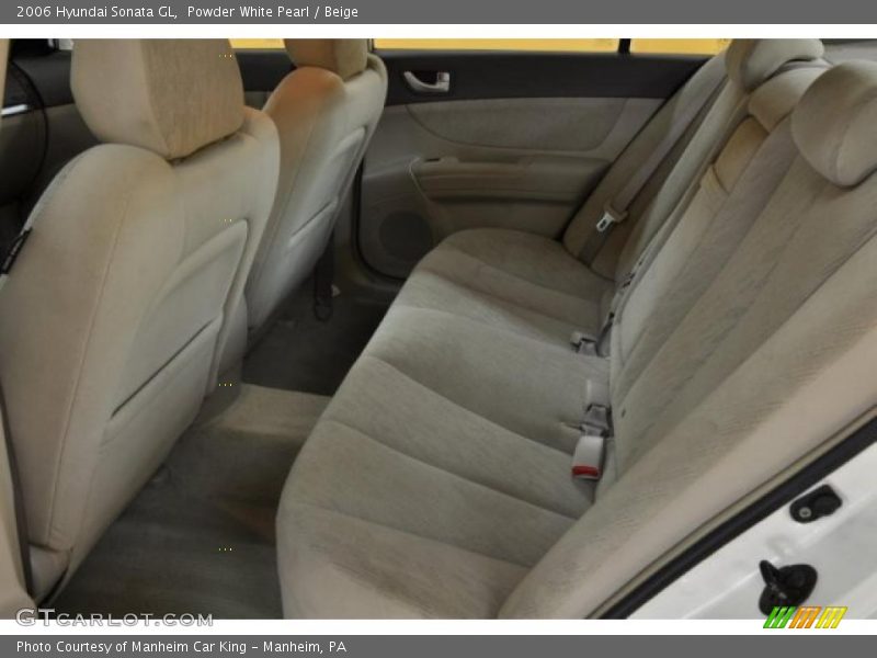 Powder White Pearl / Beige 2006 Hyundai Sonata GL