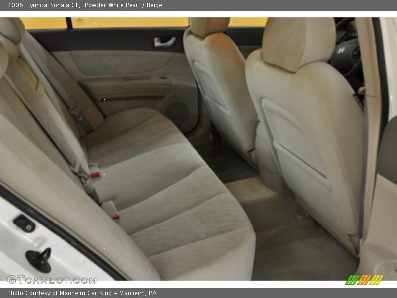 Powder White Pearl / Beige 2006 Hyundai Sonata GL