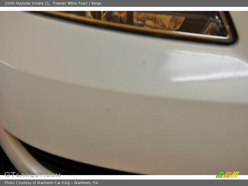 Powder White Pearl / Beige 2006 Hyundai Sonata GL