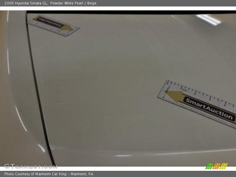 Powder White Pearl / Beige 2006 Hyundai Sonata GL