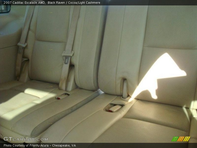 Black Raven / Cocoa/Light Cashmere 2007 Cadillac Escalade AWD