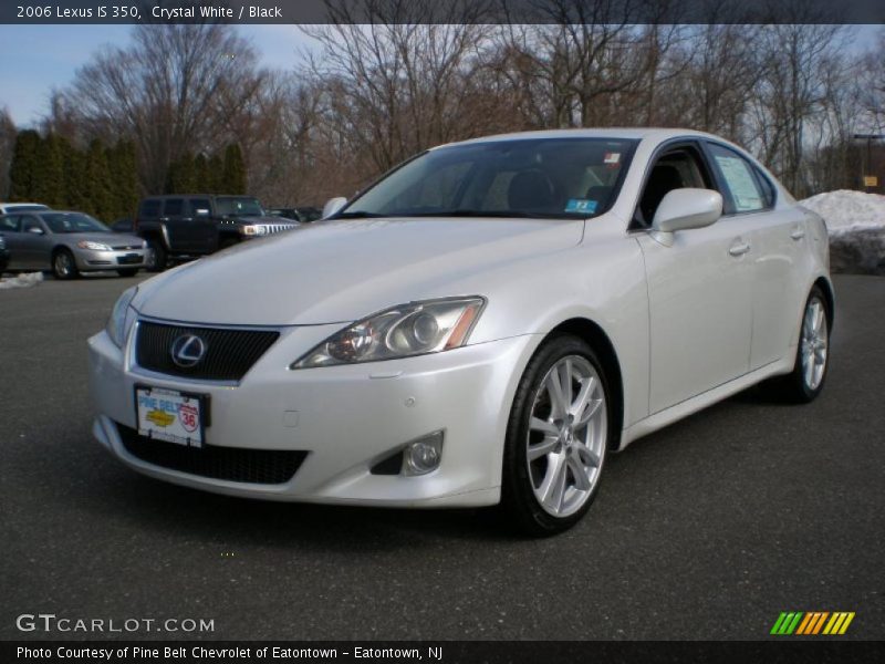 Crystal White / Black 2006 Lexus IS 350