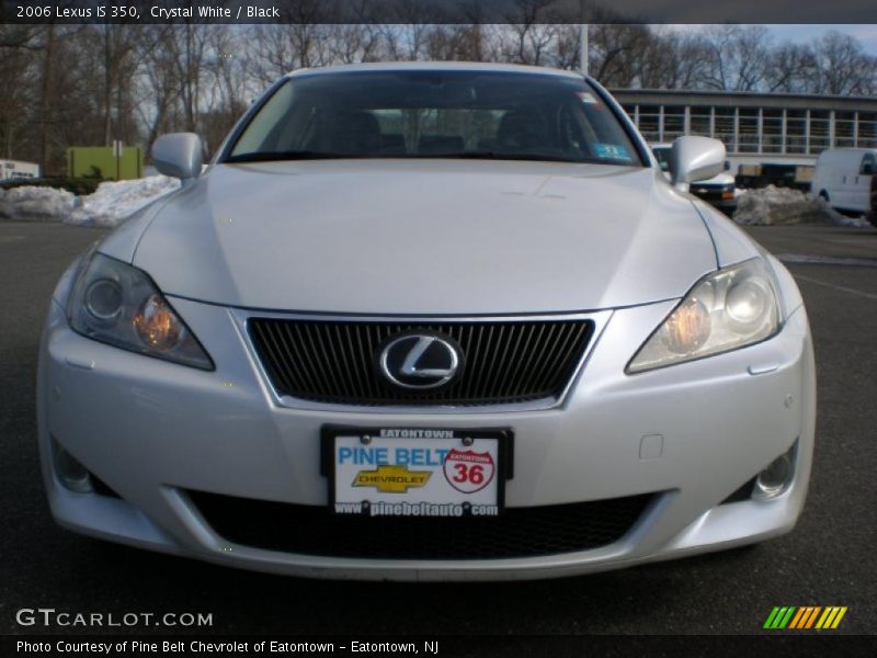 Crystal White / Black 2006 Lexus IS 350