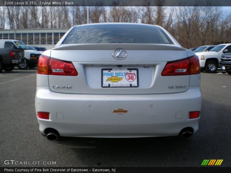 Crystal White / Black 2006 Lexus IS 350