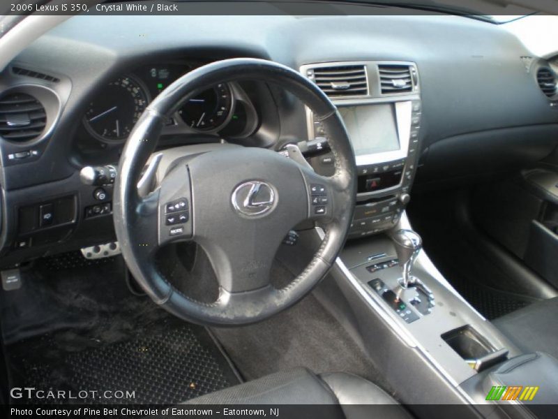 Crystal White / Black 2006 Lexus IS 350