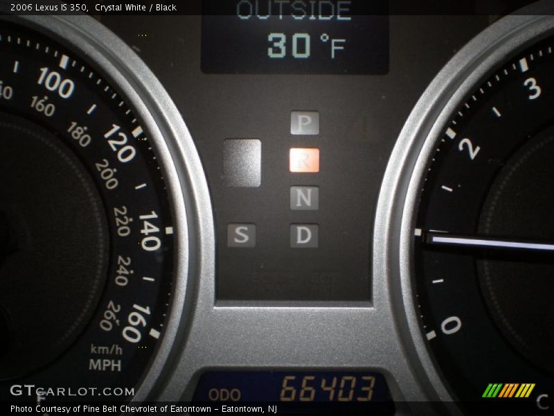 Crystal White / Black 2006 Lexus IS 350