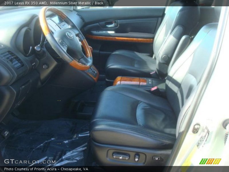 Millennium Silver Metallic / Black 2007 Lexus RX 350 AWD