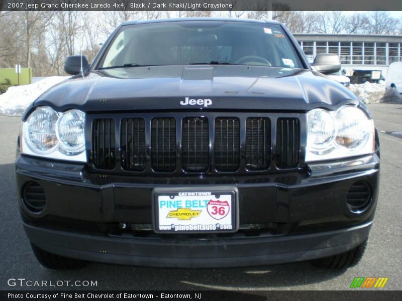 Black / Dark Khaki/Light Graystone 2007 Jeep Grand Cherokee Laredo 4x4