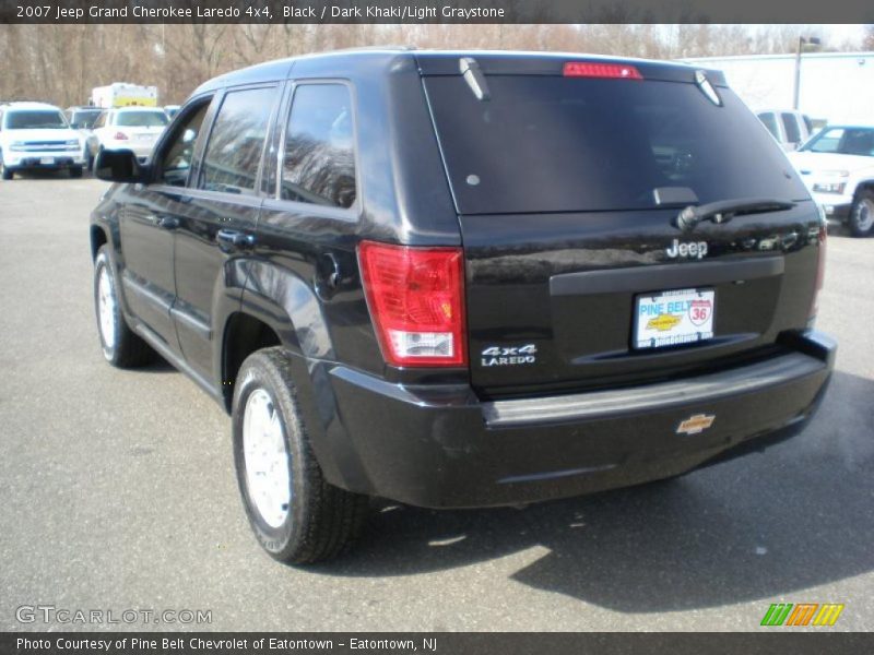 Black / Dark Khaki/Light Graystone 2007 Jeep Grand Cherokee Laredo 4x4