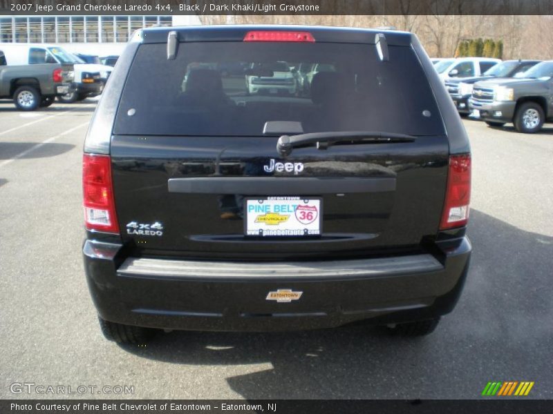 Black / Dark Khaki/Light Graystone 2007 Jeep Grand Cherokee Laredo 4x4