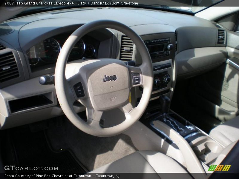 Black / Dark Khaki/Light Graystone 2007 Jeep Grand Cherokee Laredo 4x4