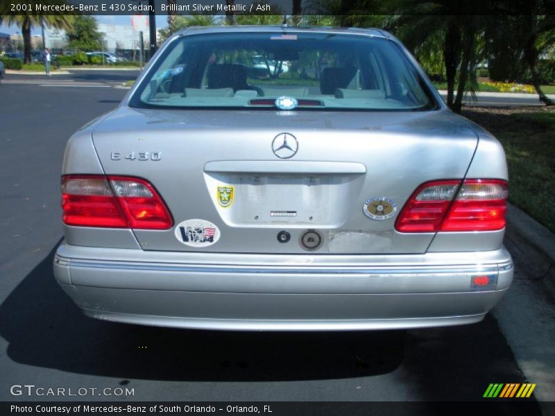 Brilliant Silver Metallic / Ash 2001 Mercedes-Benz E 430 Sedan