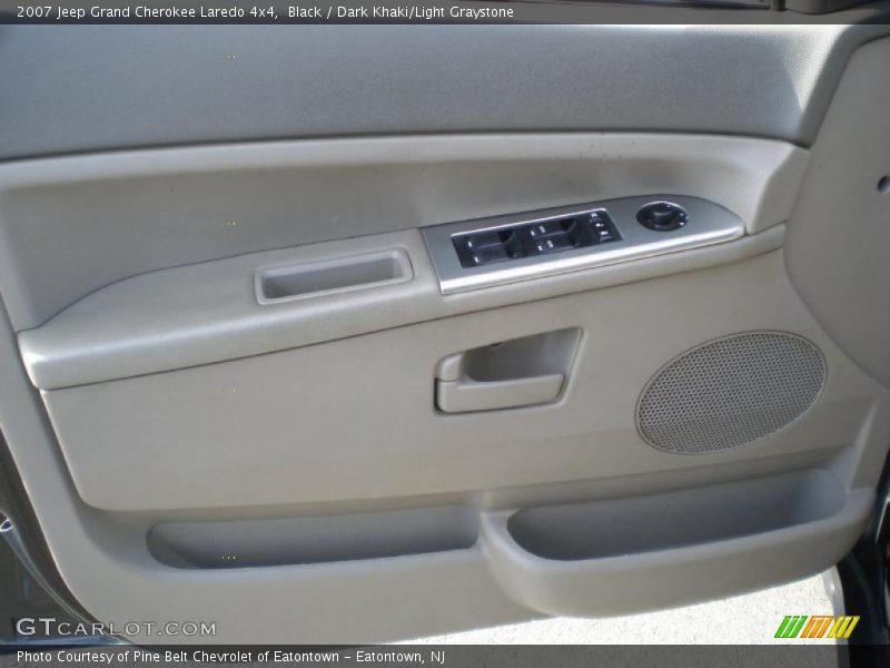 Black / Dark Khaki/Light Graystone 2007 Jeep Grand Cherokee Laredo 4x4