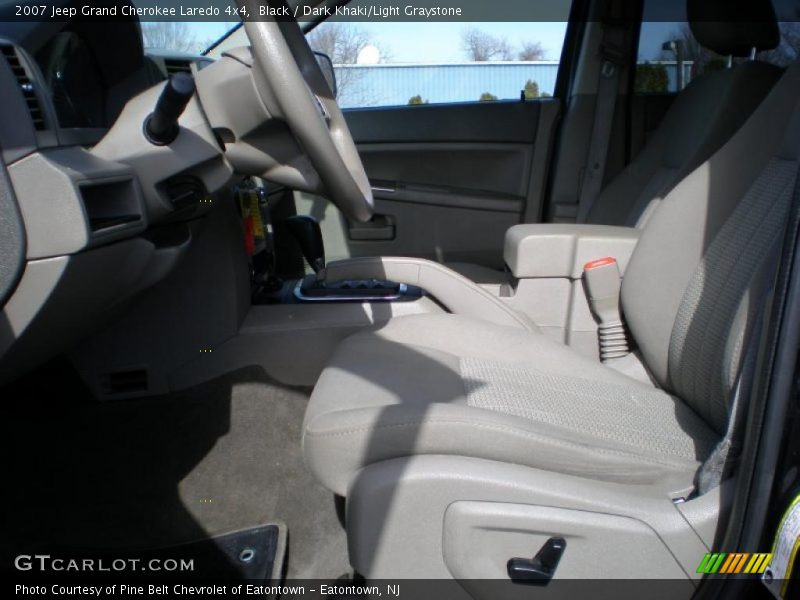 Black / Dark Khaki/Light Graystone 2007 Jeep Grand Cherokee Laredo 4x4