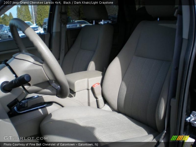 Black / Dark Khaki/Light Graystone 2007 Jeep Grand Cherokee Laredo 4x4