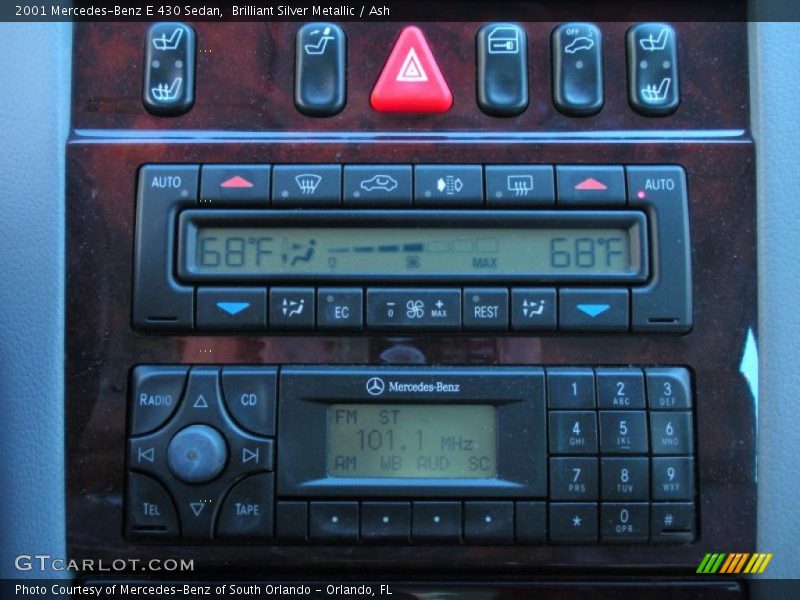 Controls of 2001 E 430 Sedan