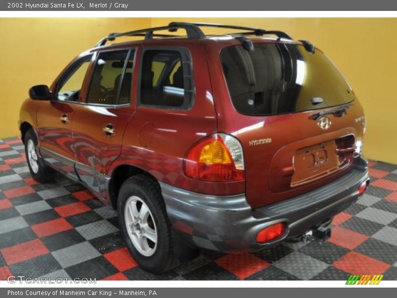 Merlot / Gray 2002 Hyundai Santa Fe LX