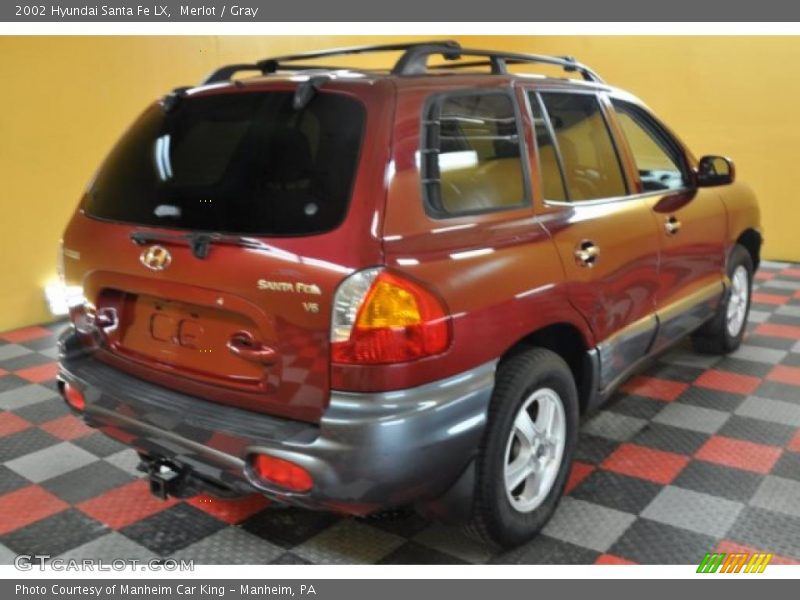 Merlot / Gray 2002 Hyundai Santa Fe LX