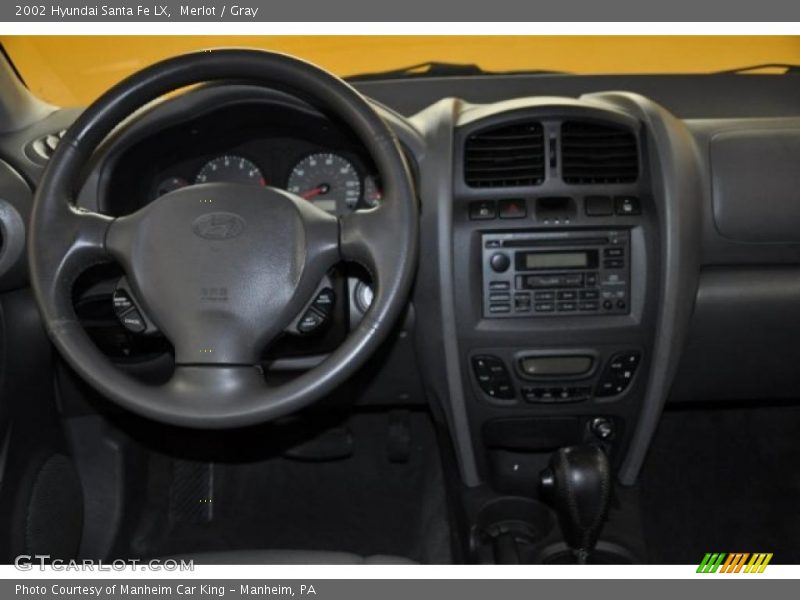 Merlot / Gray 2002 Hyundai Santa Fe LX