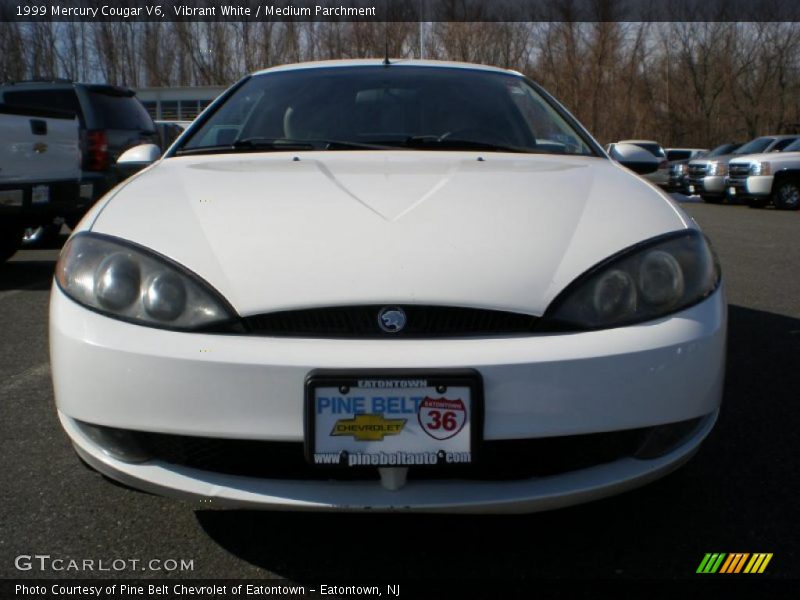 Vibrant White / Medium Parchment 1999 Mercury Cougar V6