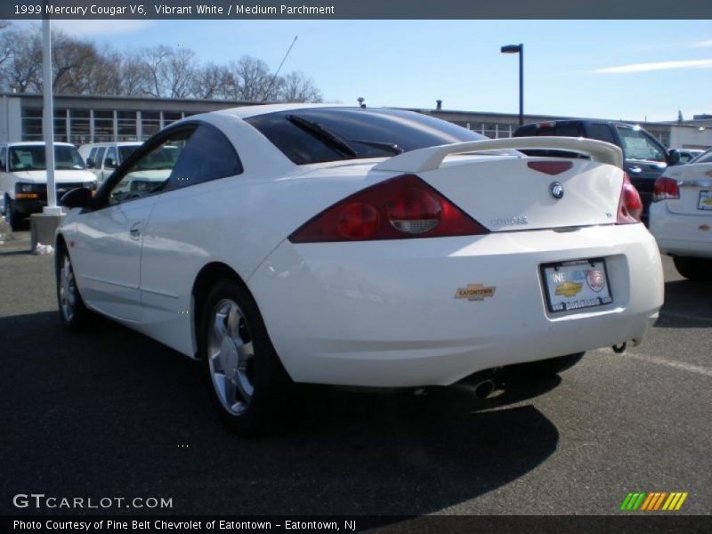 Vibrant White / Medium Parchment 1999 Mercury Cougar V6