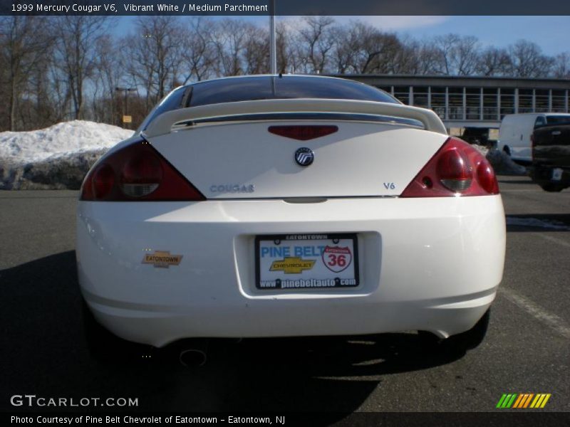 Vibrant White / Medium Parchment 1999 Mercury Cougar V6