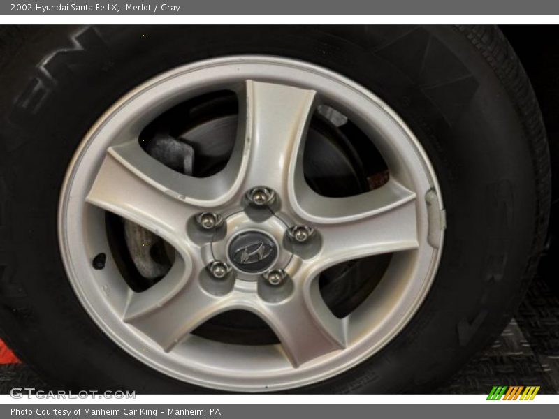 Merlot / Gray 2002 Hyundai Santa Fe LX