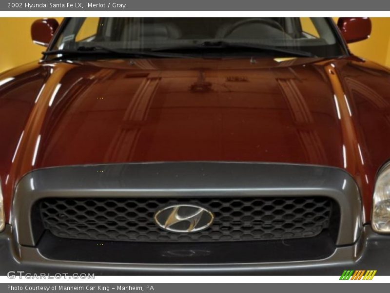 Merlot / Gray 2002 Hyundai Santa Fe LX