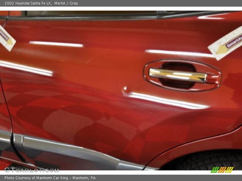 Merlot / Gray 2002 Hyundai Santa Fe LX