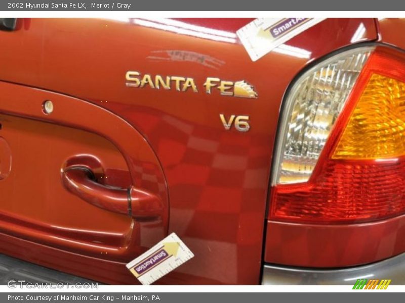 Merlot / Gray 2002 Hyundai Santa Fe LX