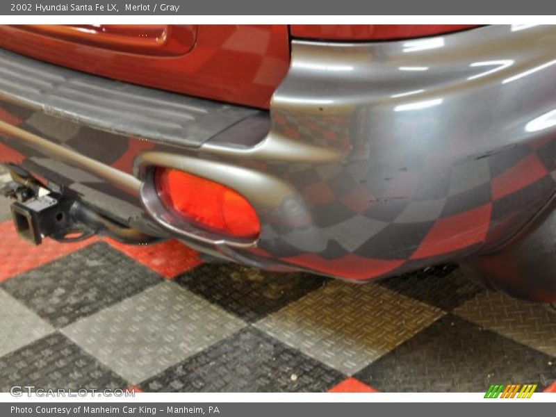 Merlot / Gray 2002 Hyundai Santa Fe LX