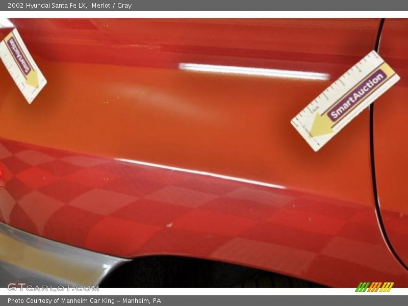 Merlot / Gray 2002 Hyundai Santa Fe LX