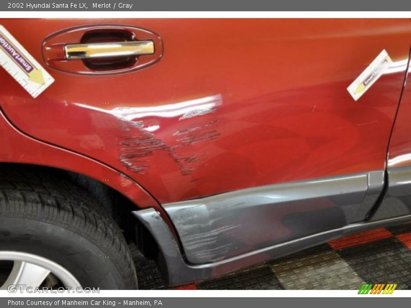 Merlot / Gray 2002 Hyundai Santa Fe LX