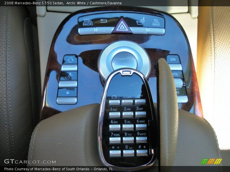 Arctic White / Cashmere/Savanna 2008 Mercedes-Benz S 550 Sedan
