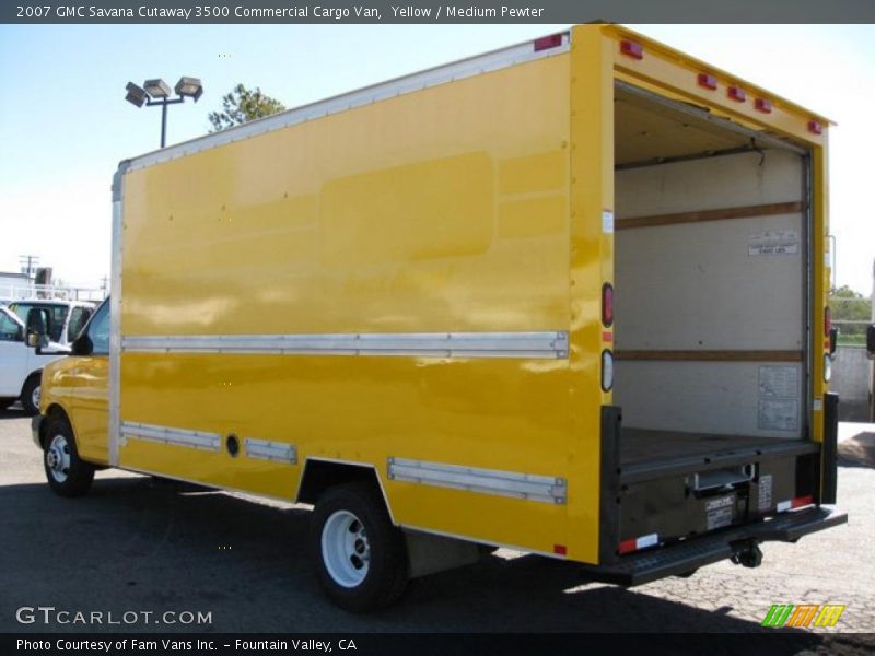 Yellow / Medium Pewter 2007 GMC Savana Cutaway 3500 Commercial Cargo Van