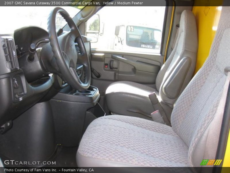 Yellow / Medium Pewter 2007 GMC Savana Cutaway 3500 Commercial Cargo Van
