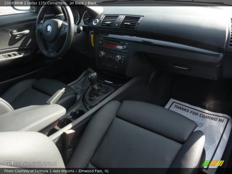 Jet Black / Black 2008 BMW 1 Series 135i Convertible