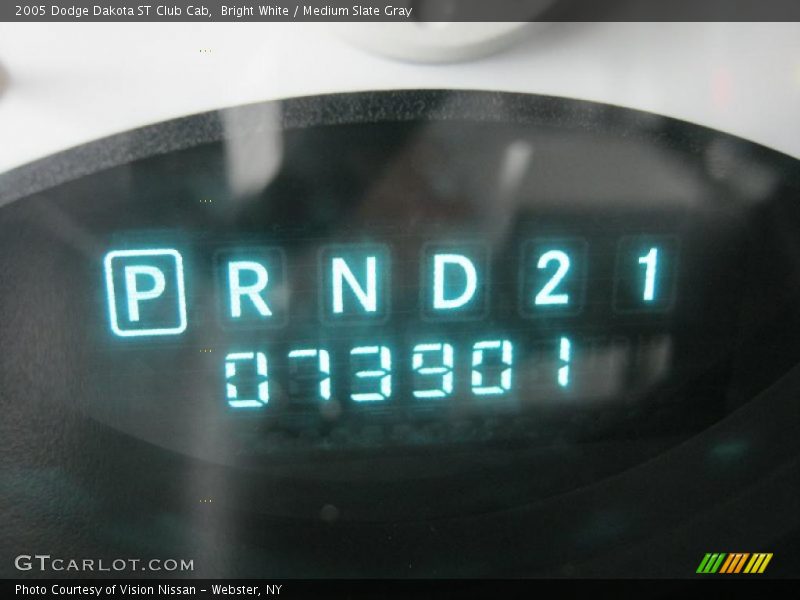 Bright White / Medium Slate Gray 2005 Dodge Dakota ST Club Cab