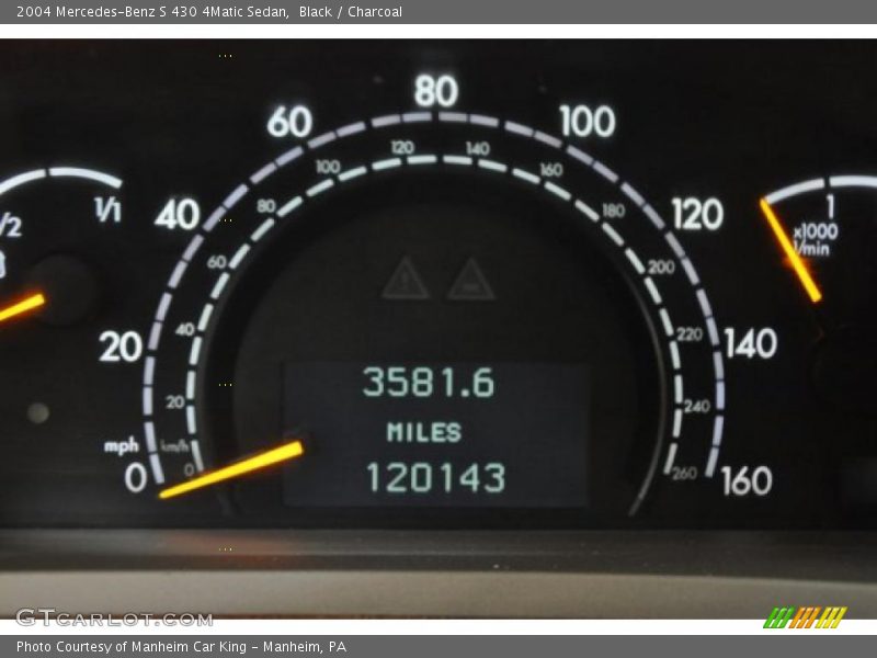 Black / Charcoal 2004 Mercedes-Benz S 430 4Matic Sedan
