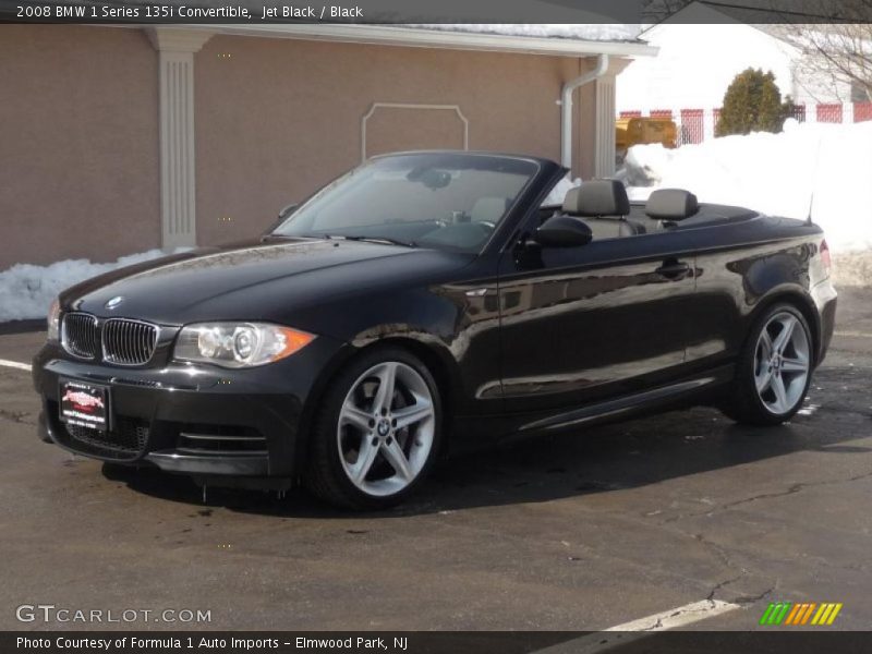 Jet Black / Black 2008 BMW 1 Series 135i Convertible