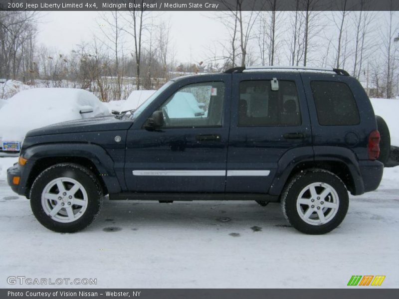 Midnight Blue Pearl / Medium Slate Gray 2006 Jeep Liberty Limited 4x4
