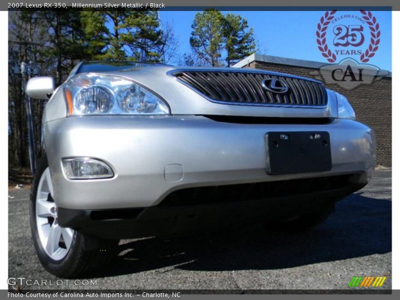 Millennium Silver Metallic / Black 2007 Lexus RX 350