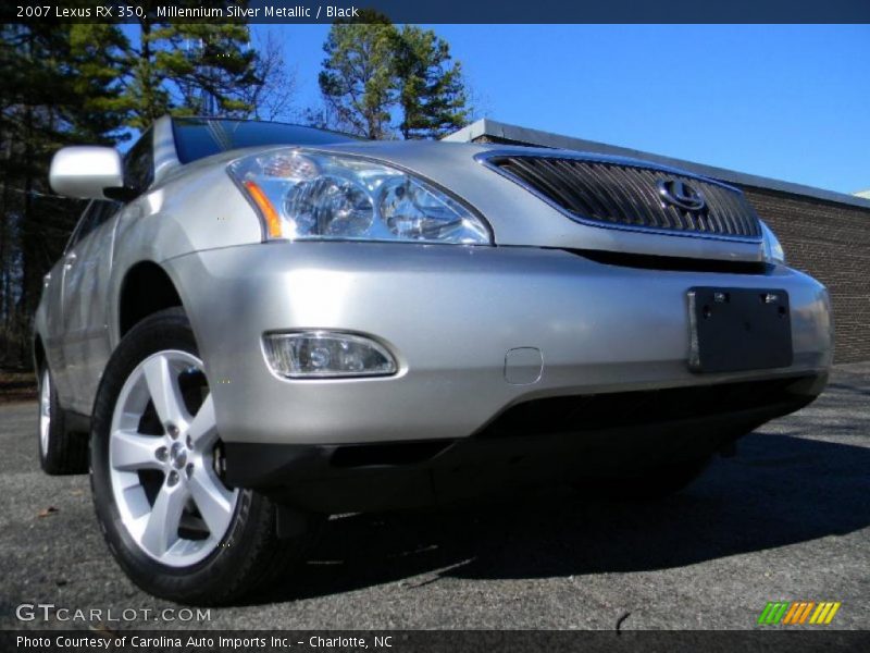 Millennium Silver Metallic / Black 2007 Lexus RX 350