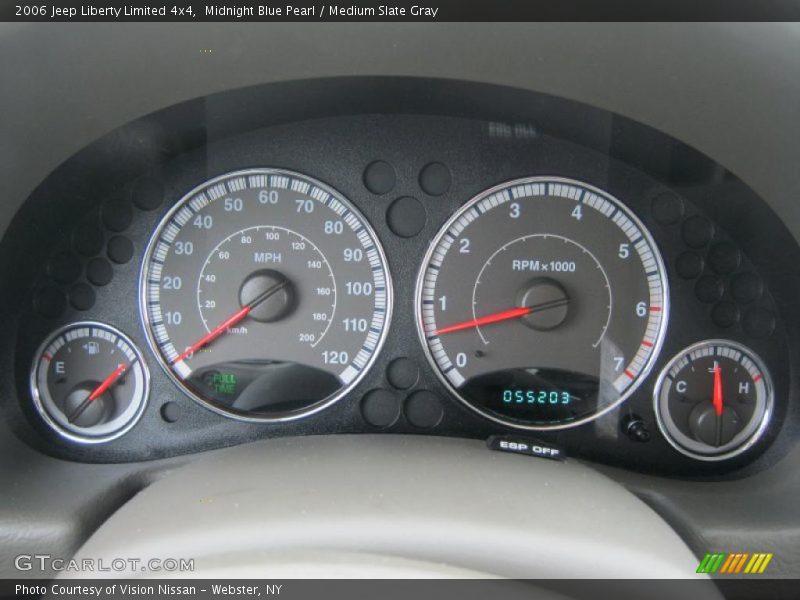Midnight Blue Pearl / Medium Slate Gray 2006 Jeep Liberty Limited 4x4
