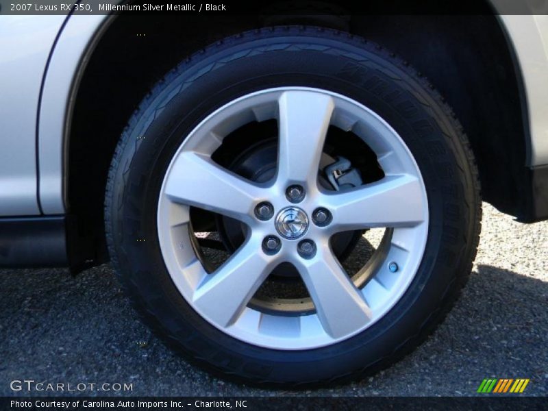 Millennium Silver Metallic / Black 2007 Lexus RX 350