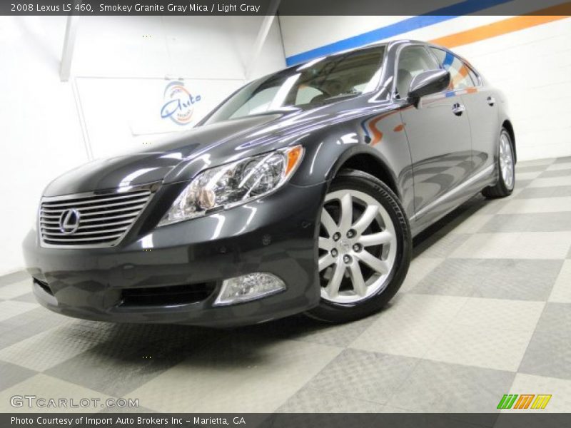 Smokey Granite Gray Mica / Light Gray 2008 Lexus LS 460