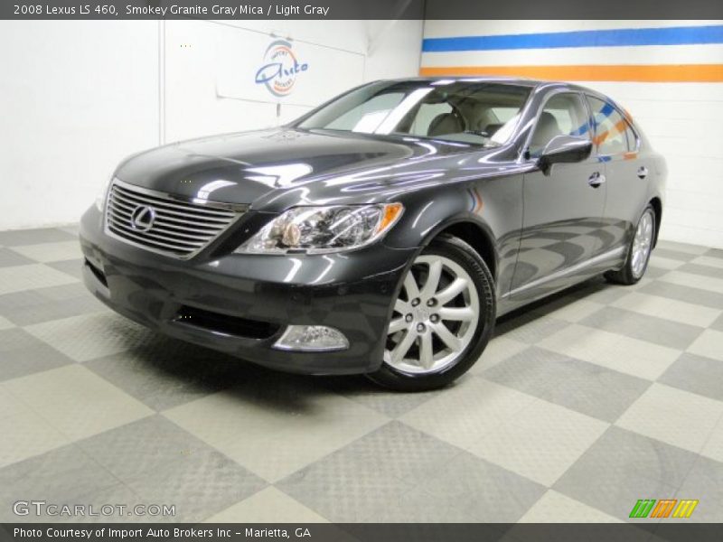 Smokey Granite Gray Mica / Light Gray 2008 Lexus LS 460