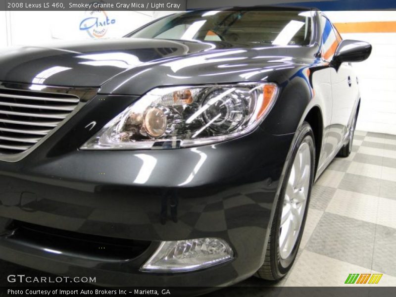 Smokey Granite Gray Mica / Light Gray 2008 Lexus LS 460