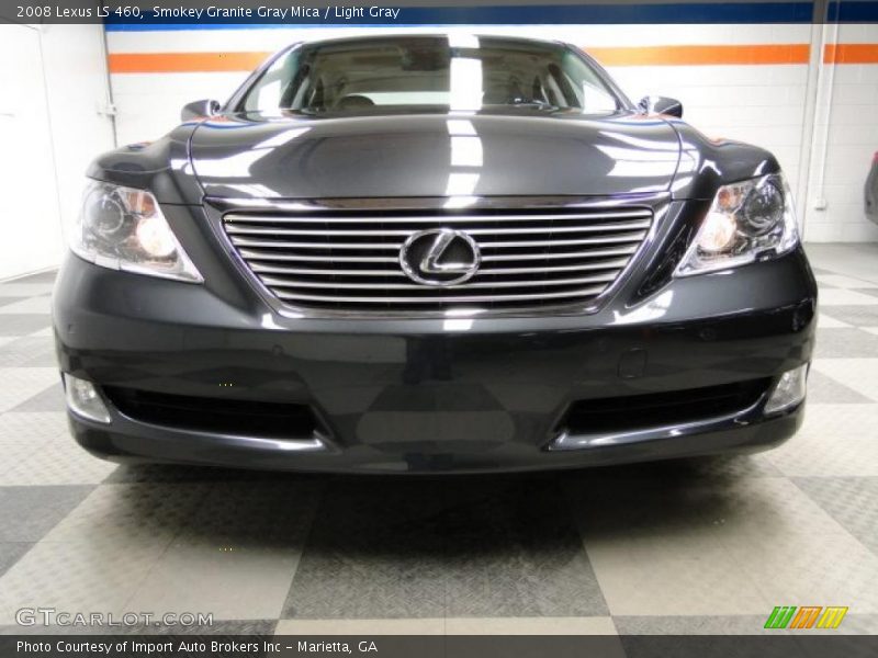Smokey Granite Gray Mica / Light Gray 2008 Lexus LS 460
