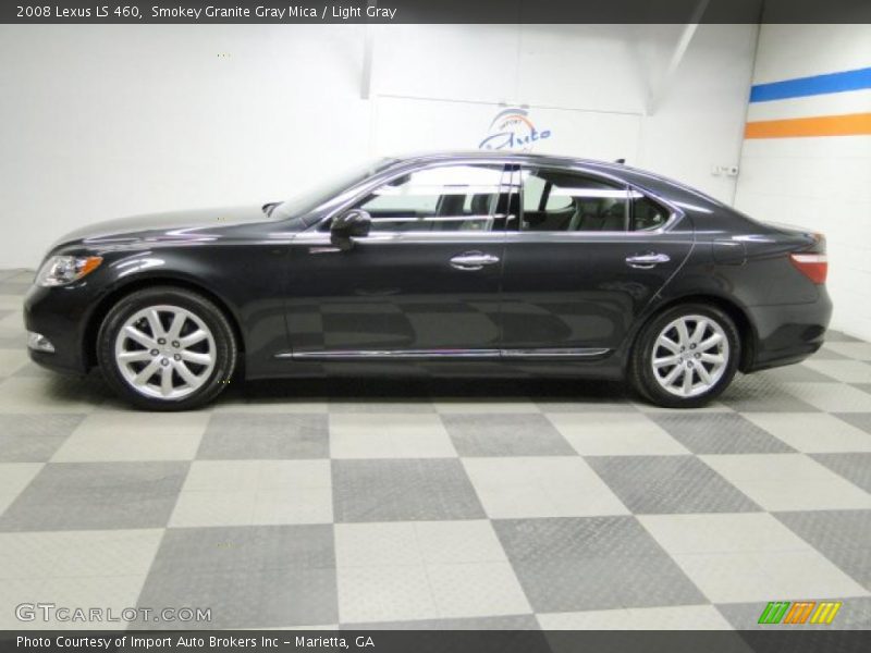 Smokey Granite Gray Mica / Light Gray 2008 Lexus LS 460